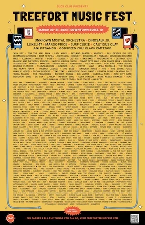 Treefort Music Fest 2023 Lineup poster image