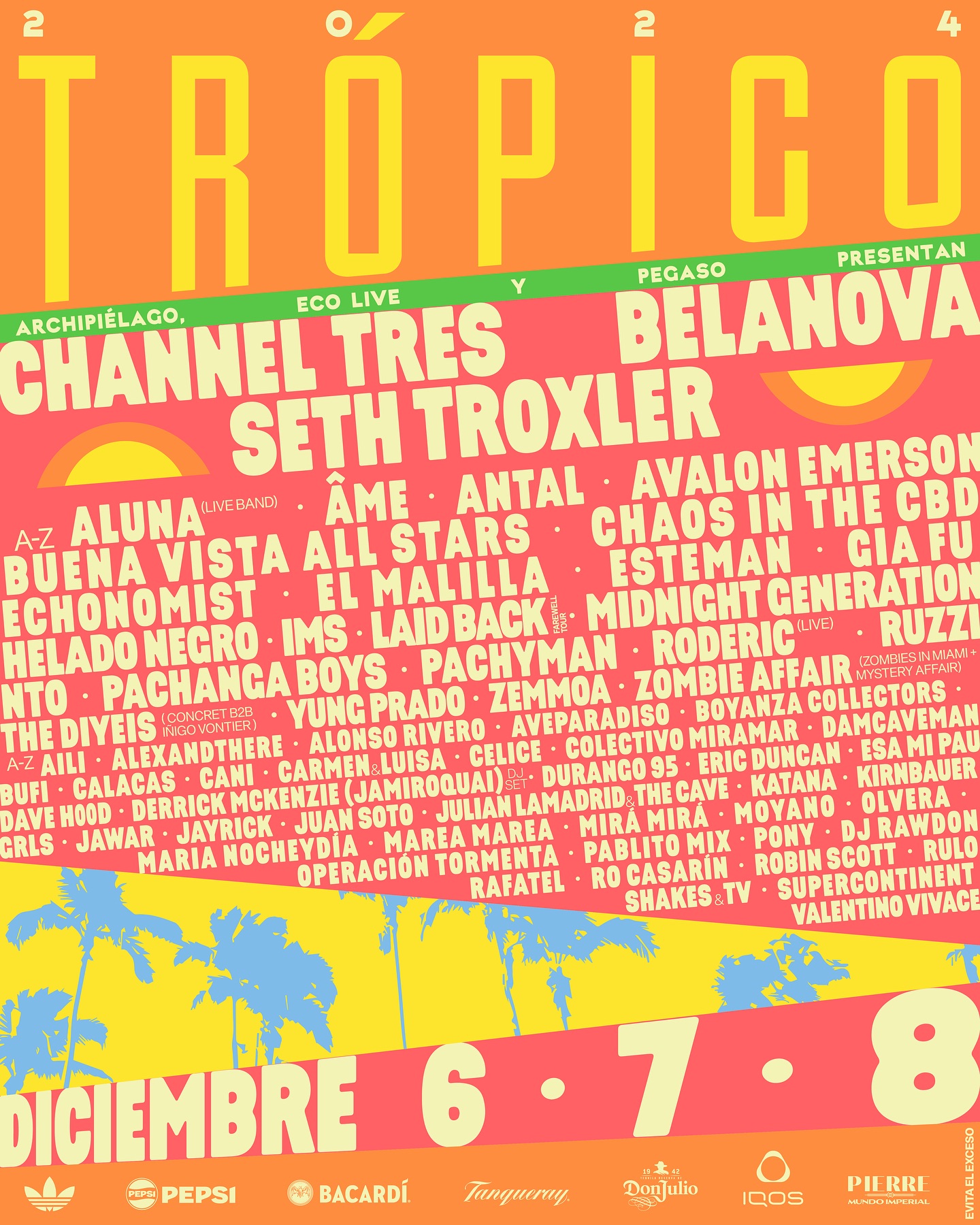 Trópico lineup poster