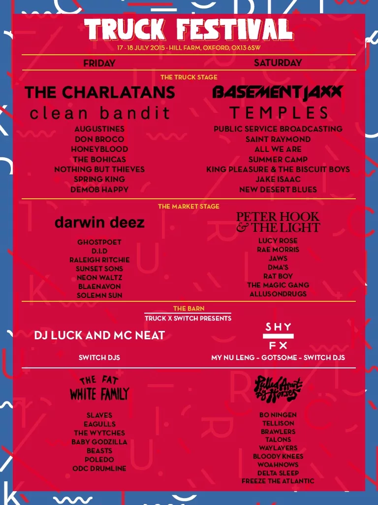 Truck Festival 2015 Lineup poster image