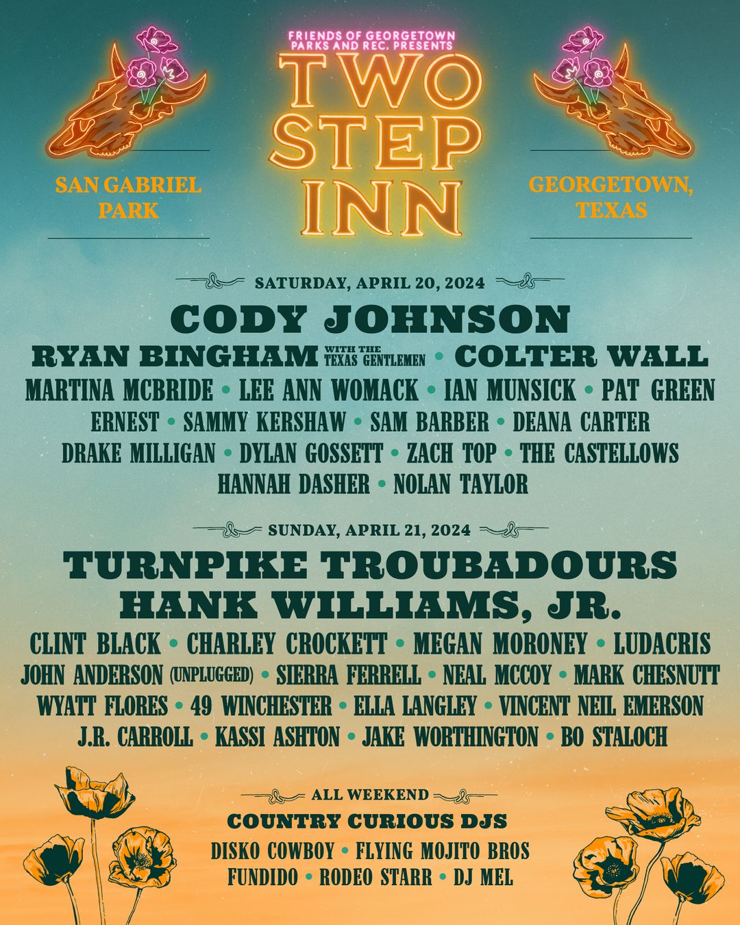 Two Step Inn 2024 Lineup Poster 