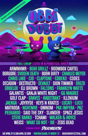 Ubbi Dubbi Festival 2019 Lineup poster image