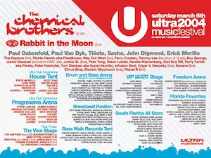 Ultra Music Festival 2004 Lineup poster image