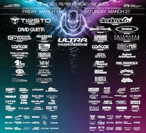 Ultra Music Festival 2010 Lineup poster image