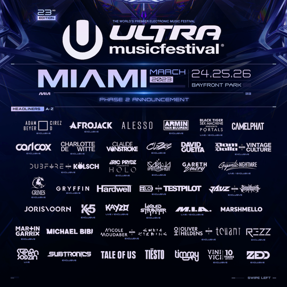 ultra music festival 2023 phase 2