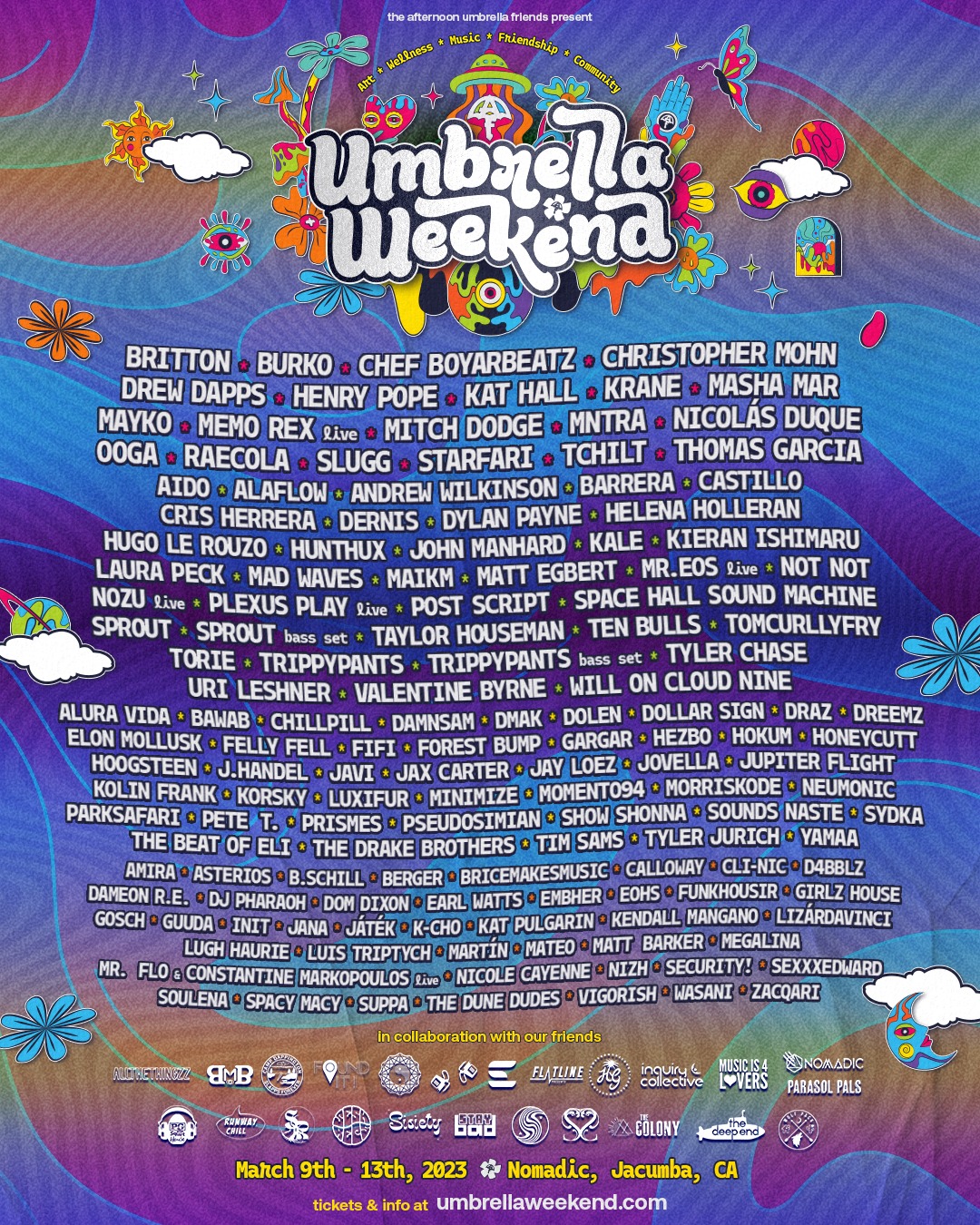 Umbrella Weekend 2023 Lineup poster image