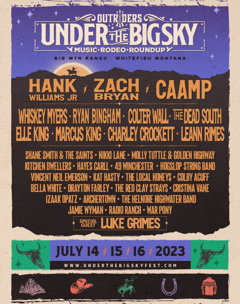 under the big sky fest 2023 lineup poster