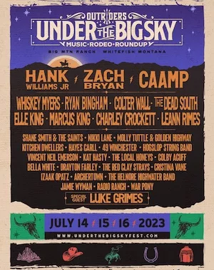 Under the Big Sky Fest 2023 Lineup poster image