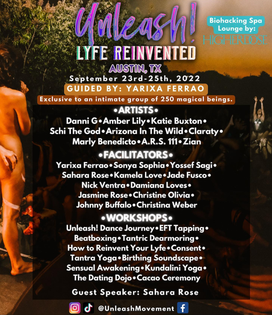 unleash lyfe reinvented 2022 lineup poster