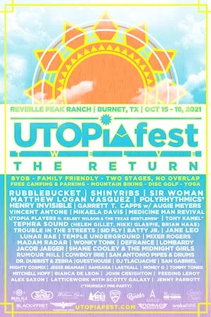 UTOPiAfest 2021 Lineup poster image