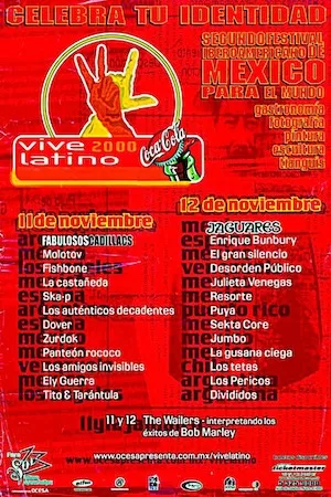 Vive Latino 2000 Lineup poster image