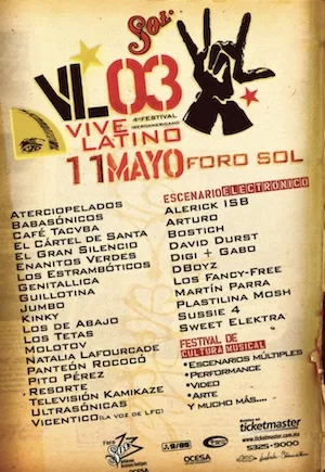 Vive Latino 2003 Lineup poster image