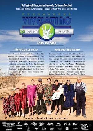 Vive Latino 2008 Lineup poster image