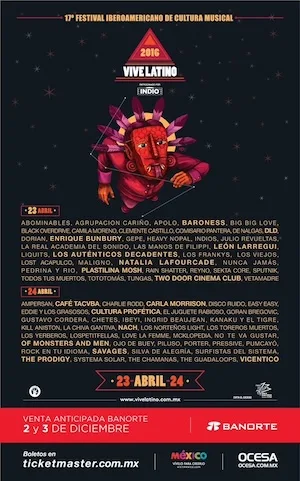 Vive Latino 2016 Lineup poster image