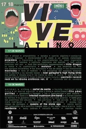 Vive Latino 2018 Lineup poster image