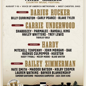 Voices of America Country Music Fest 2025 Lineup poster image