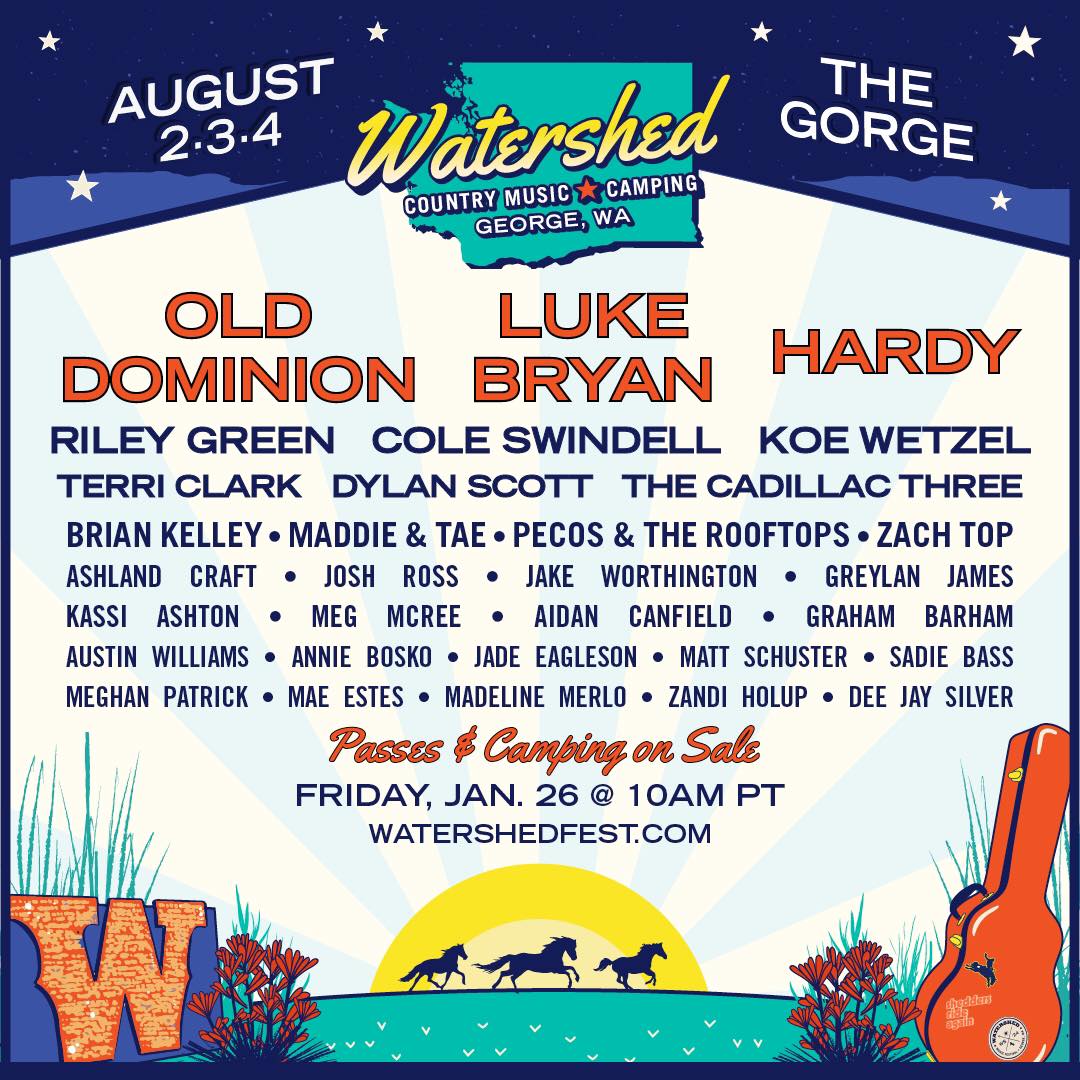 Watershed Festival 2024 lineup poster