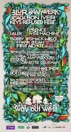 Way Out West 2012 Lineup poster image