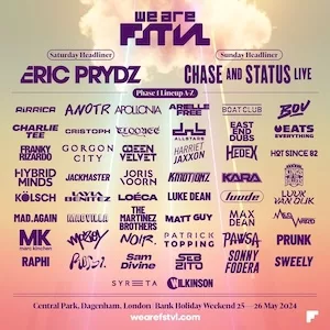 We Are FSTVL 2024 Lineup poster image