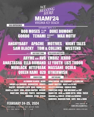 We Belong Here Miami 2024 Lineup poster image