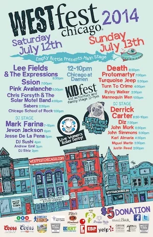 West Fest Chicago 2014 Lineup poster image