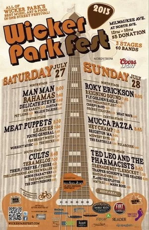 Wicker Park Fest 2013 Lineup poster image