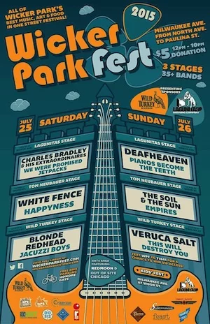 Wicker Park Fest 2015 Lineup poster image