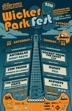 Wicker Park Fest 2016 Lineup poster image