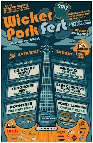 Wicker Park Fest 2017 Lineup poster image