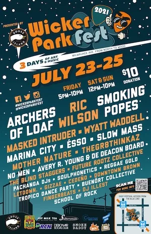 Wicker Park Fest 2021 Lineup poster image