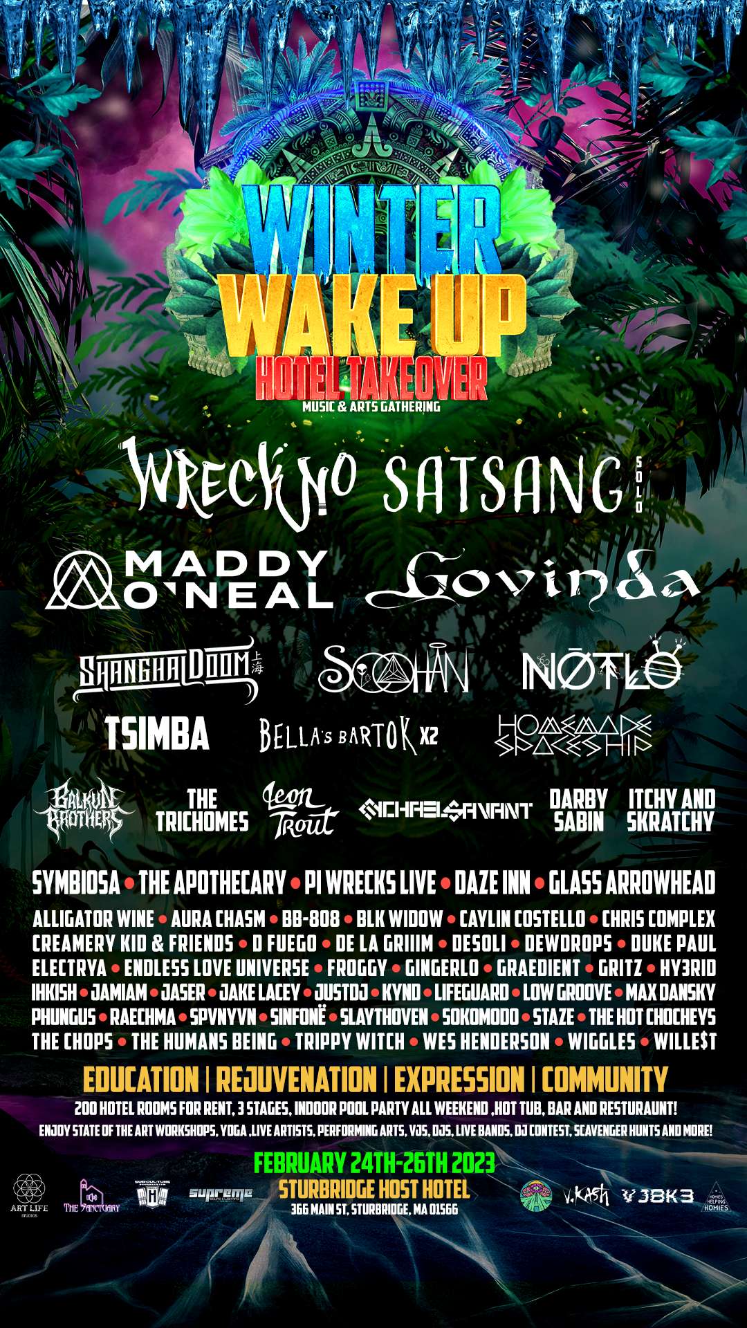 Winter Wake Up Hotel Takeover 2023 Lineup poster image