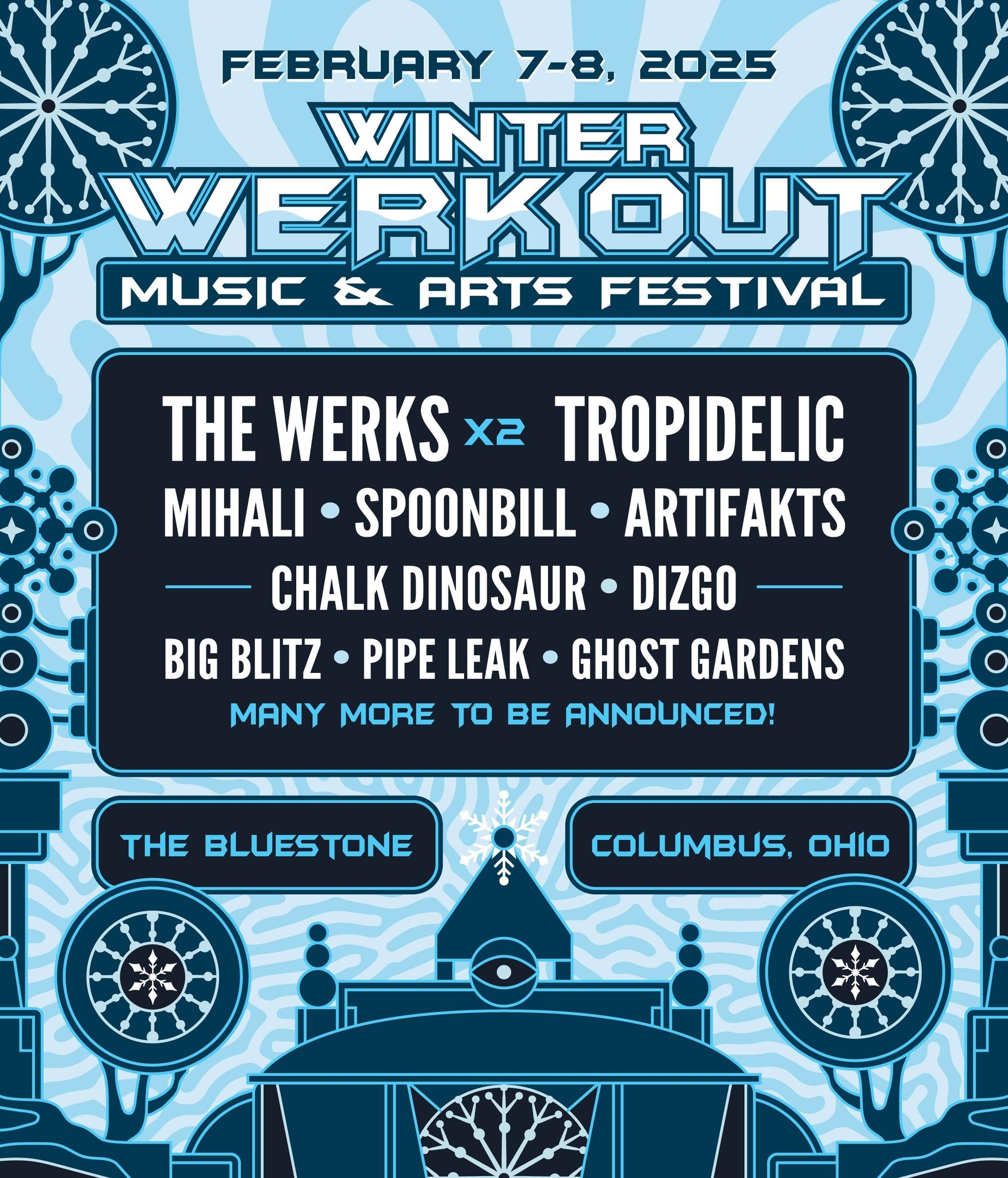 Winter Werk Out Festival lineup poster