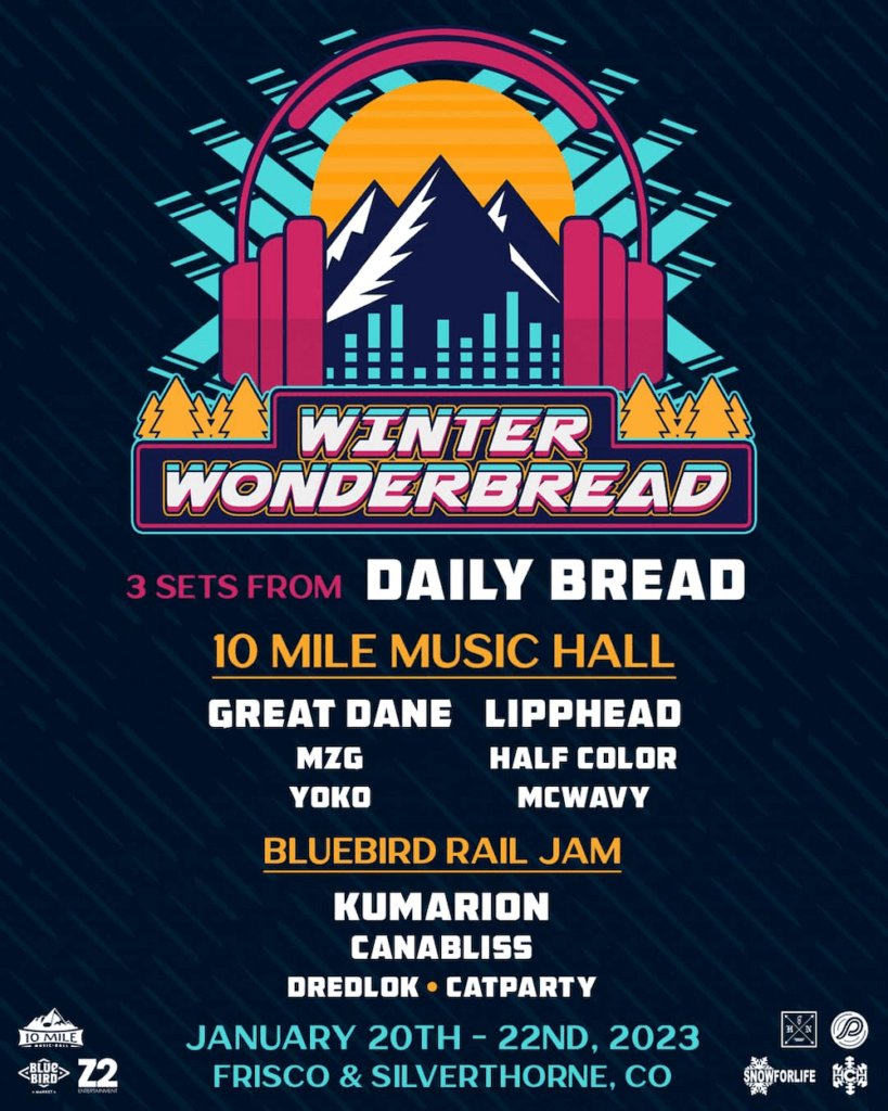 winter wonderbread 2023 lineup poster