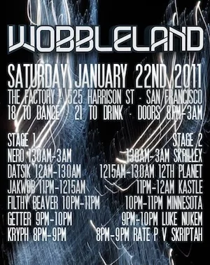 Wobbleland 2011 Lineup poster image