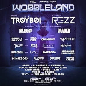 Wobbleland 2018 Lineup poster image