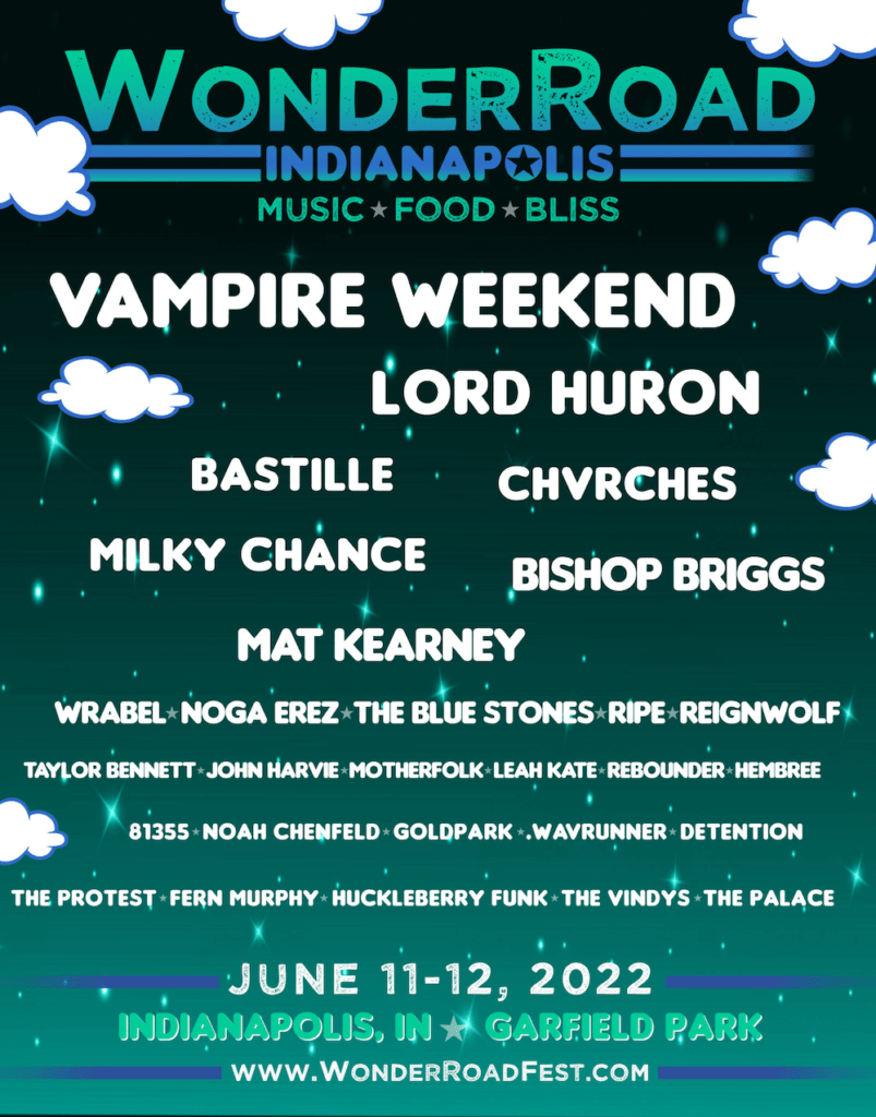 wonderroad music festival 2022 lineup poster