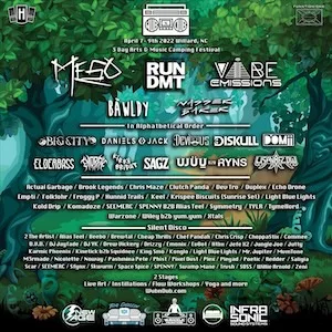 Wub N Dub Arts & Music Festival 2022 Lineup poster image