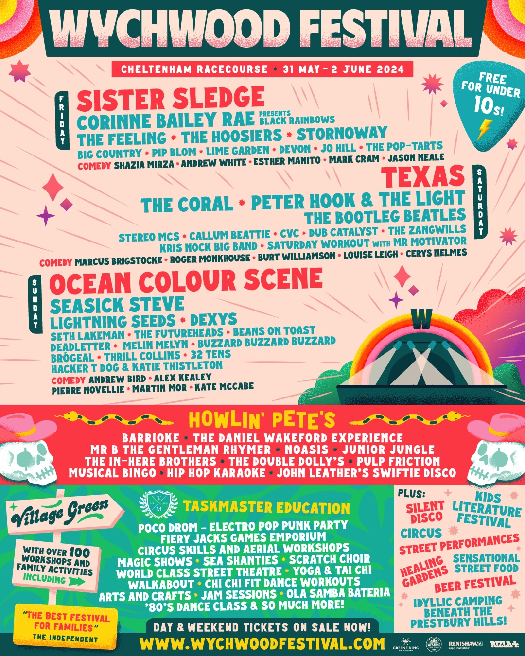 Wychwood Festival 2024 lineup poster