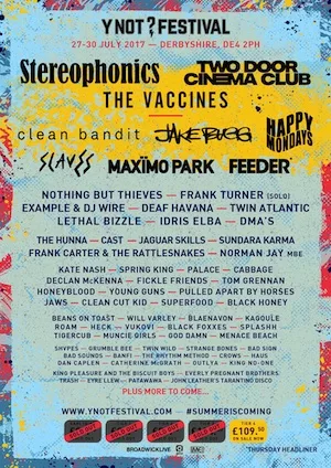 Y Not Festival 2017 Lineup poster image