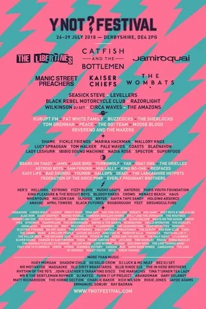 Y Not Festival 2018 Lineup poster image