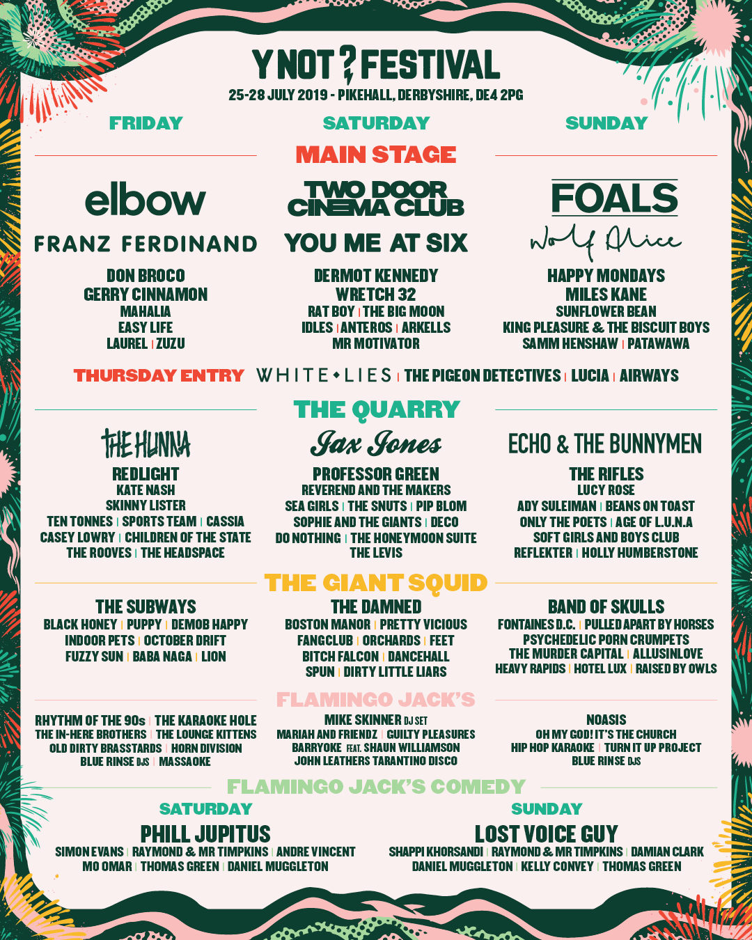 Y Not Festival 2019 Lineup Grooveist