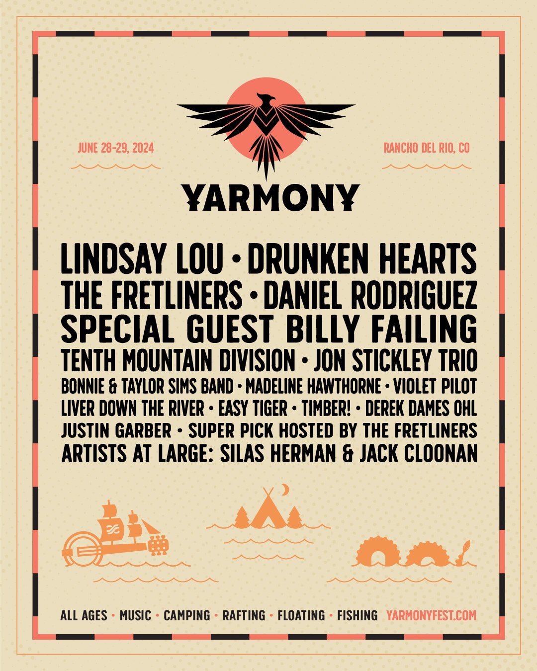 Yarmony Music Festival 2024 lineup poster