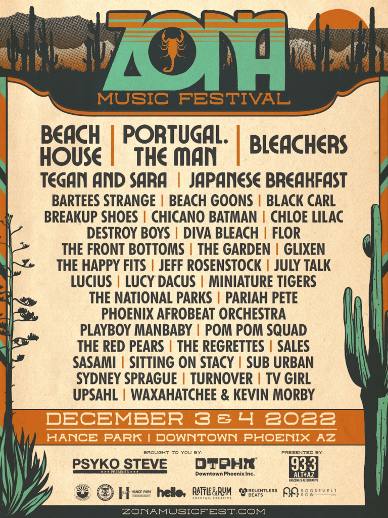 zona music festival 2022 lineup poster